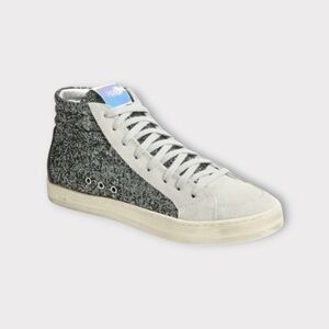 P448 Glitter High Top Sneakers